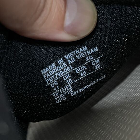 Nike Air More Uptempo Slide Men’s Size 11 Black Sanddrift Iridescent FB7799-001 - Picture 7 of 9